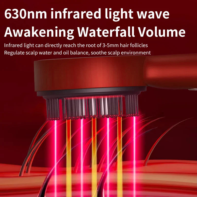 Electric Hair Regrowth Brush with Infrared Light