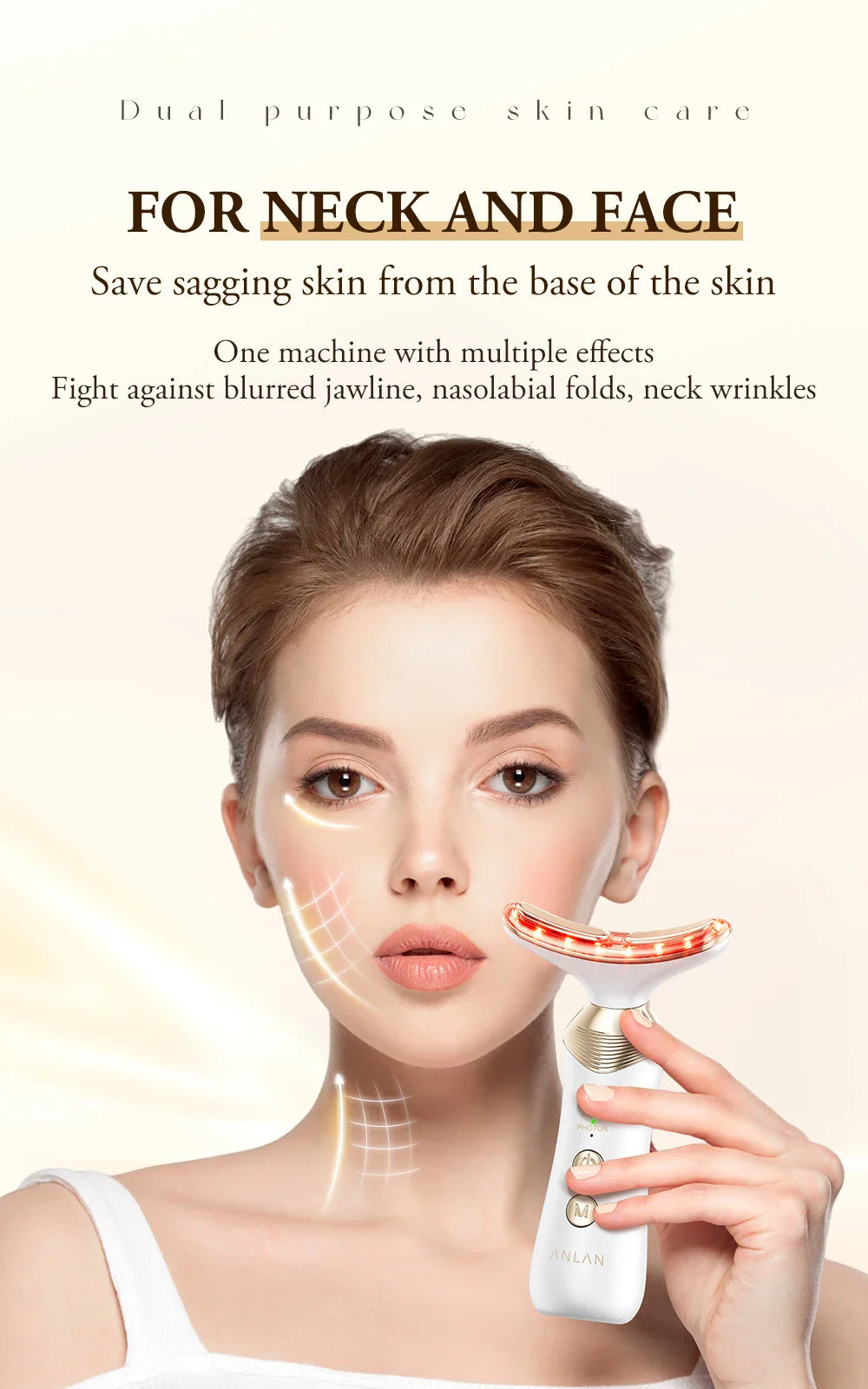 ANLAN Dual Polar Neck Beauty Device – Lift, Firm & Rejuvenate Your Skin