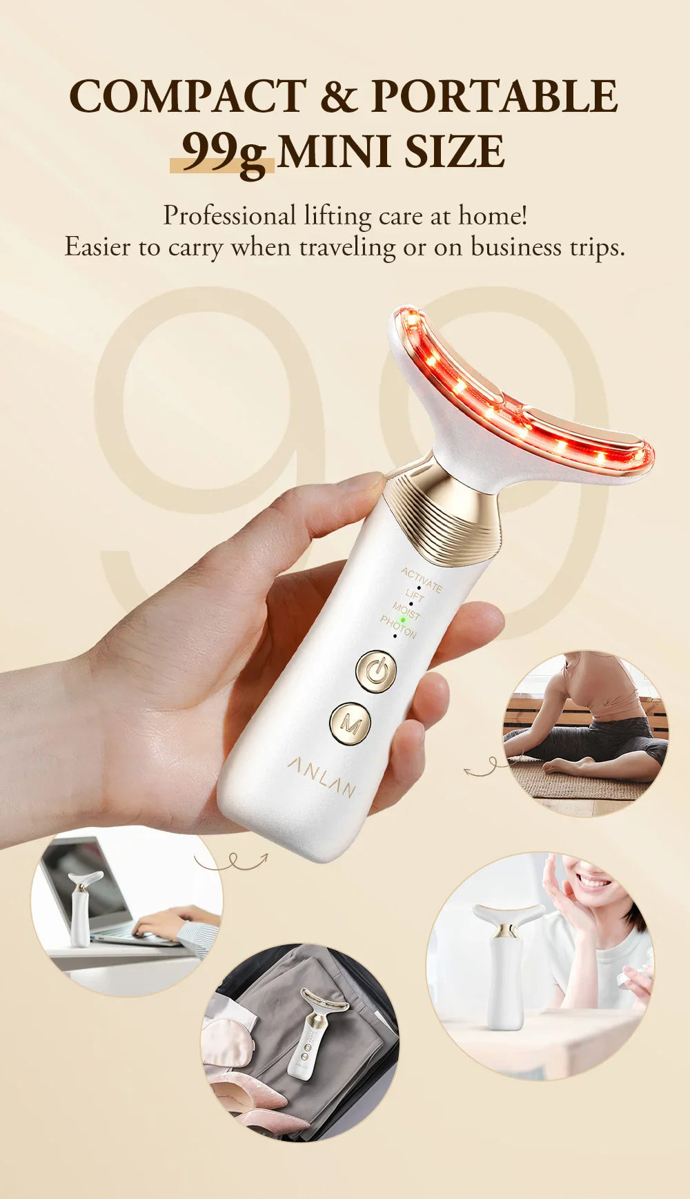 ANLAN Dual Polar Neck Beauty Device – Lift, Firm & Rejuvenate Your Skin
