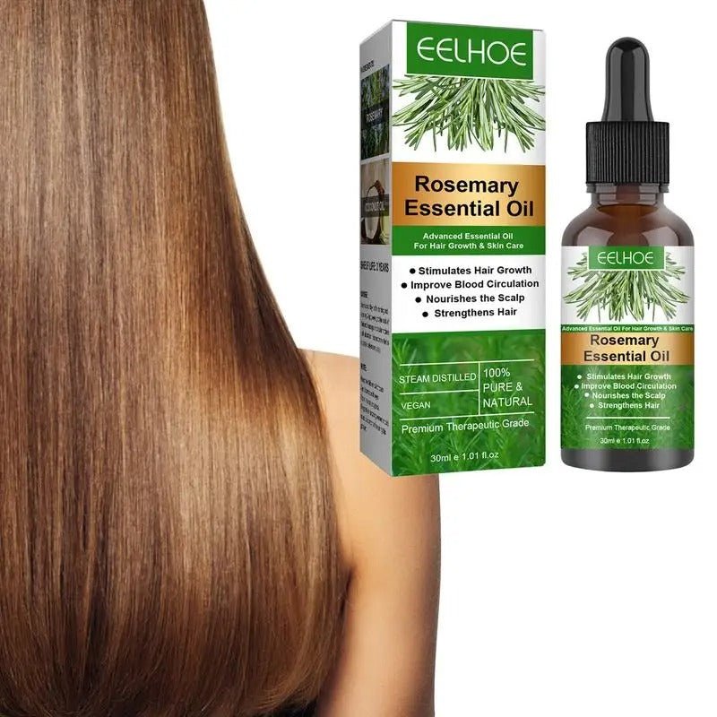 Rosemary Essentiall Oil Hair Growth Products Organic Hair Products Scalp Hair Strengthening Oil For Nourish Shiny Hair Healthy.